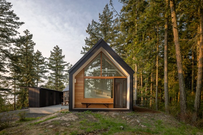 Exterior Orcas Island Retreat by Heliotrope Architects