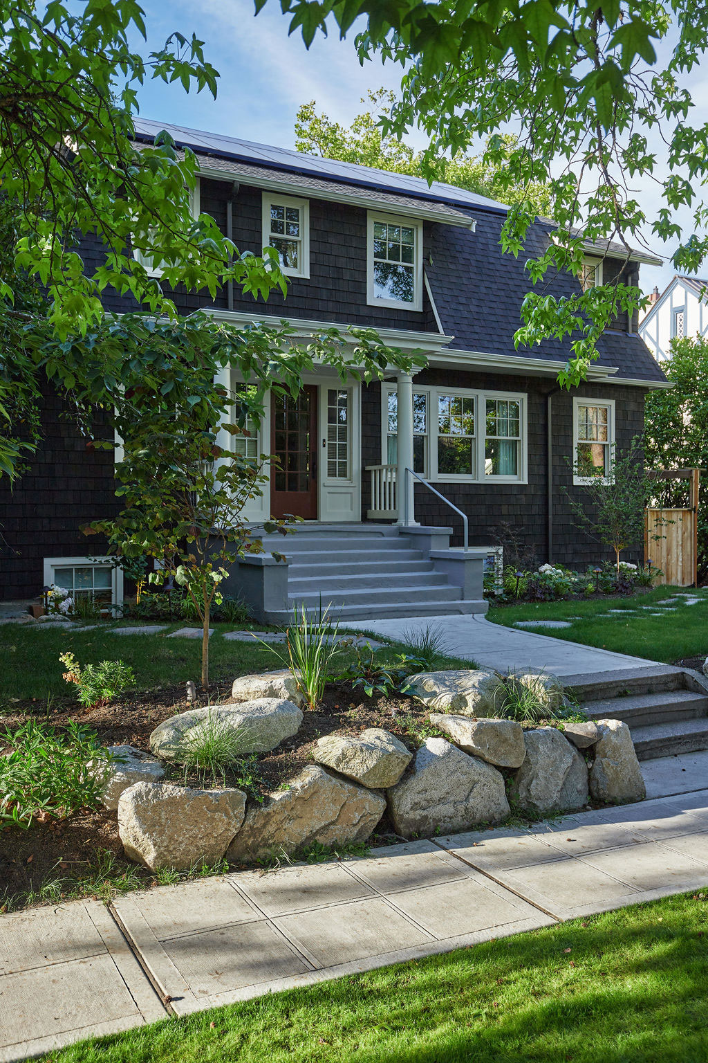 Exterior in Seattle Dutch Colonial by Casework