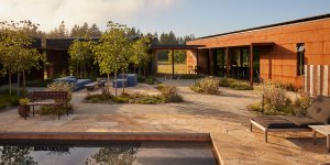 Exterior Sonoma Retreat by Regan Baker Design