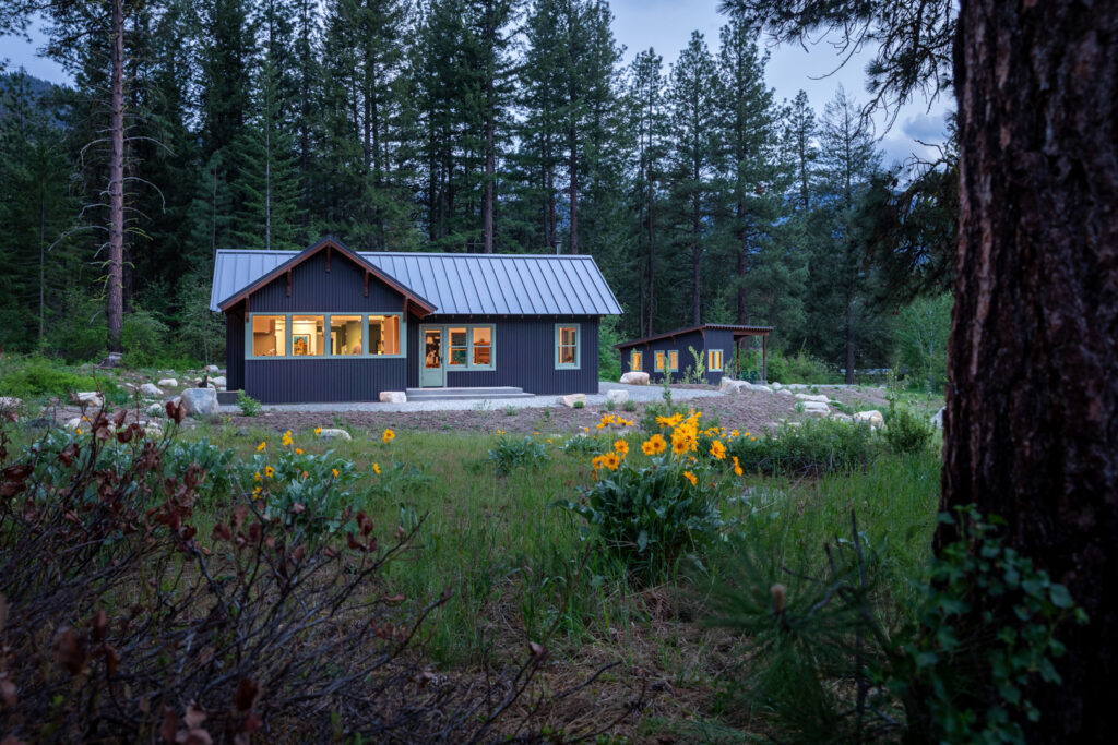 Exterior in Washington Cabin by Best Practice Architecture