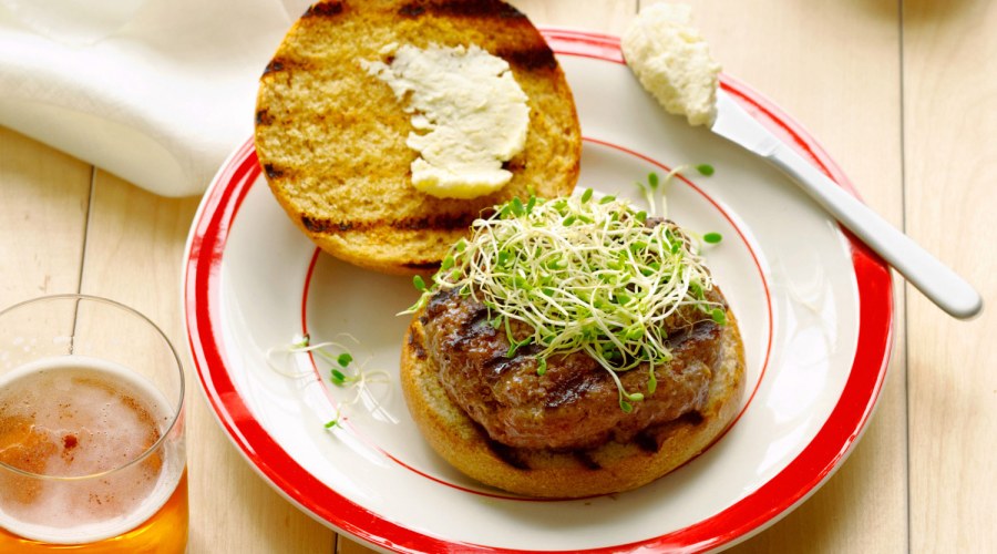 Beer and Bison Burgers with Pub Cheese (0611)