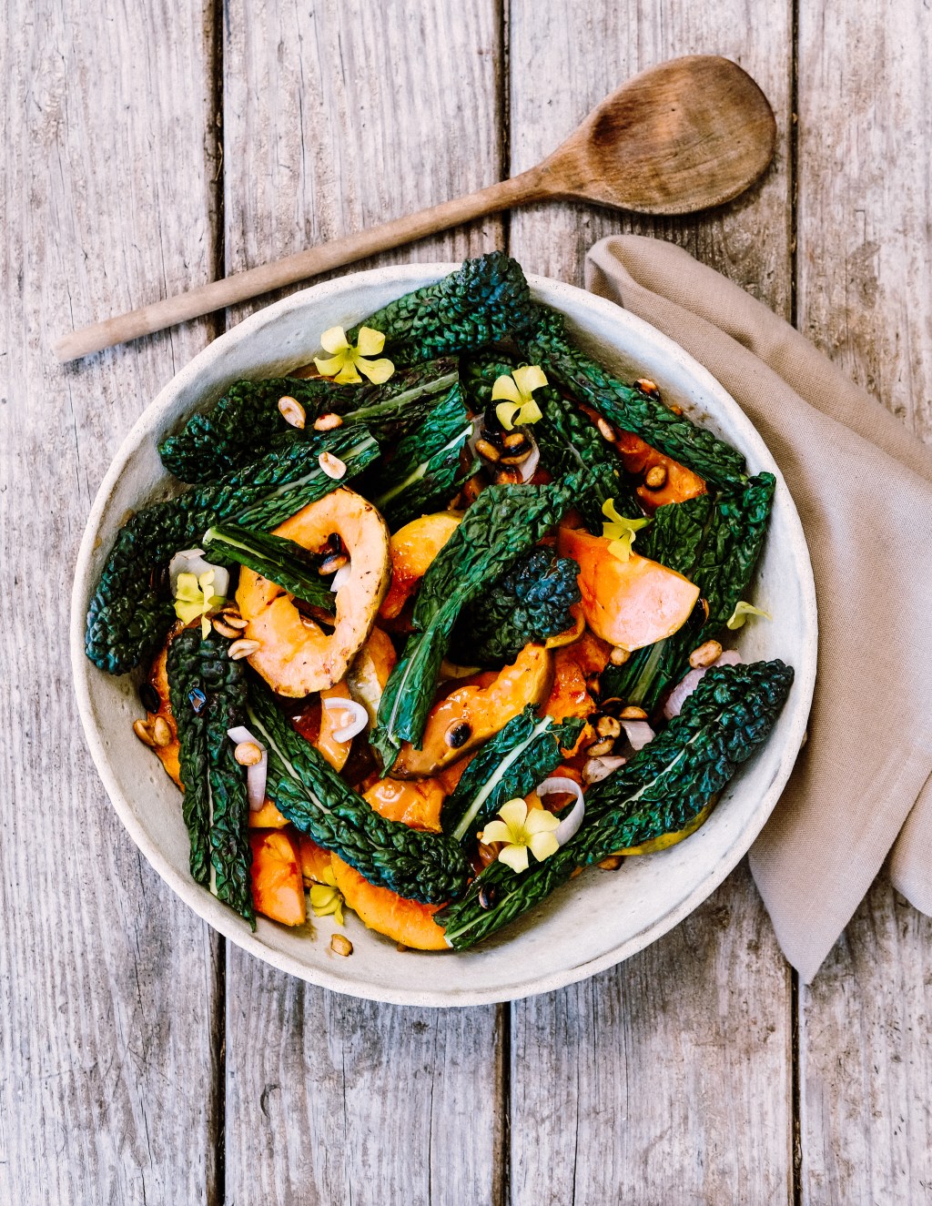 Charred Papaya Salad with Tamarind Vinaigrette
