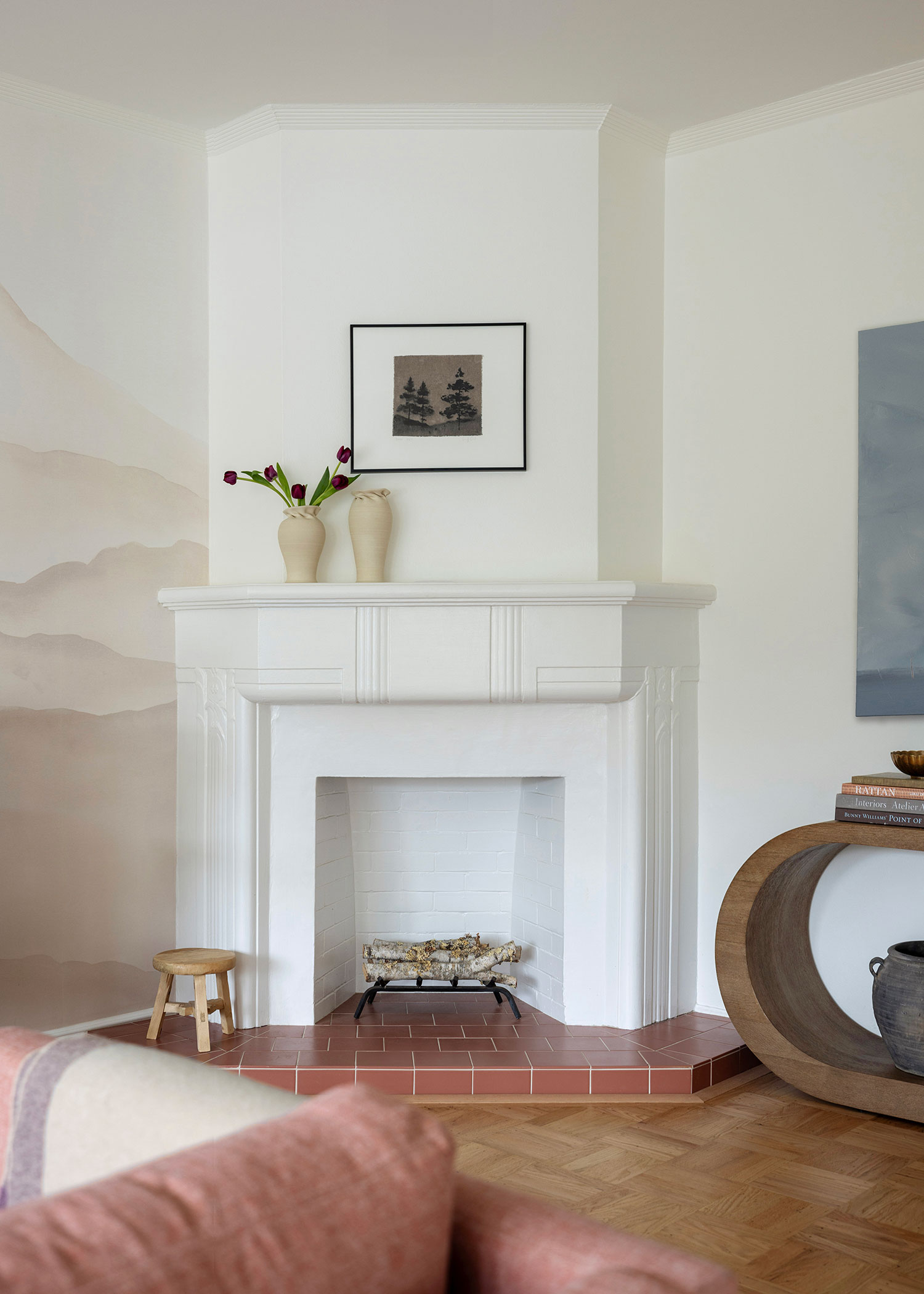 Fireplace in SF House by Angela Grace Design