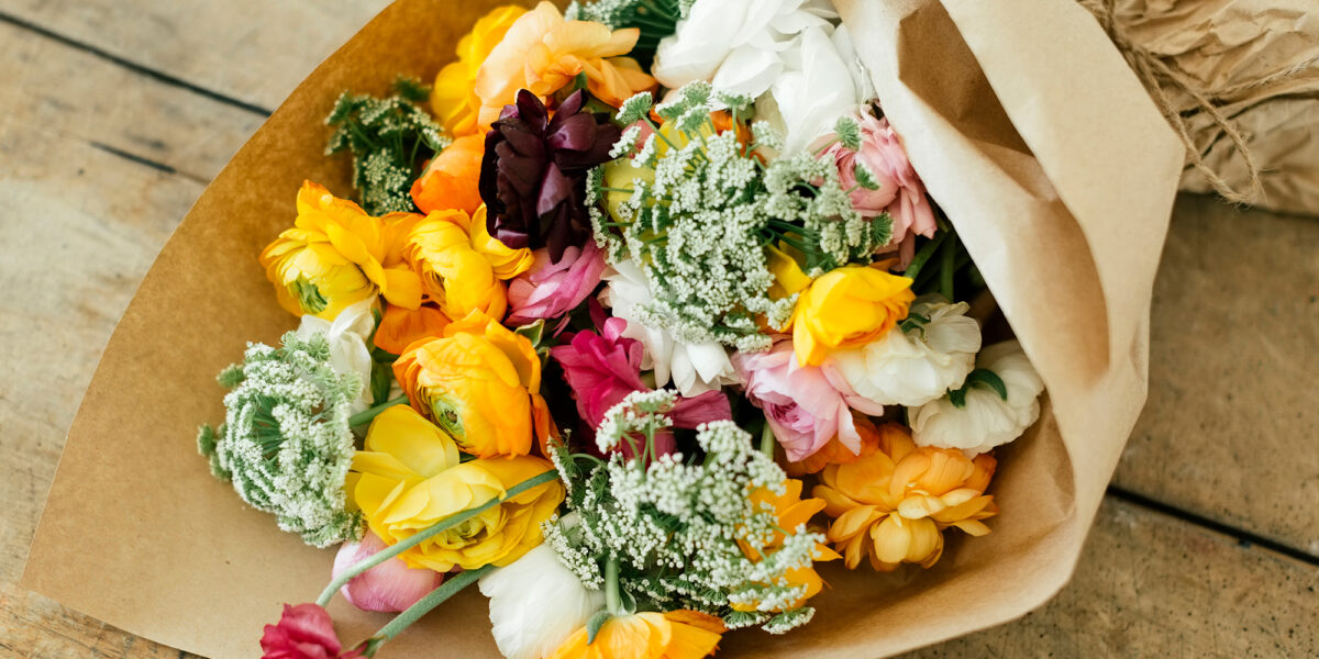 Floral Flower Bouquet Ranunculus