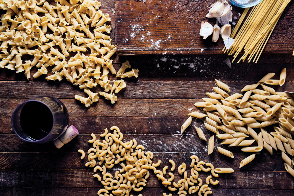 Still Life of Various Pasta Shapes