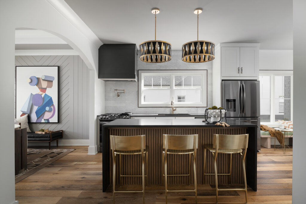 Fluted Kitchen Island RB Interiors