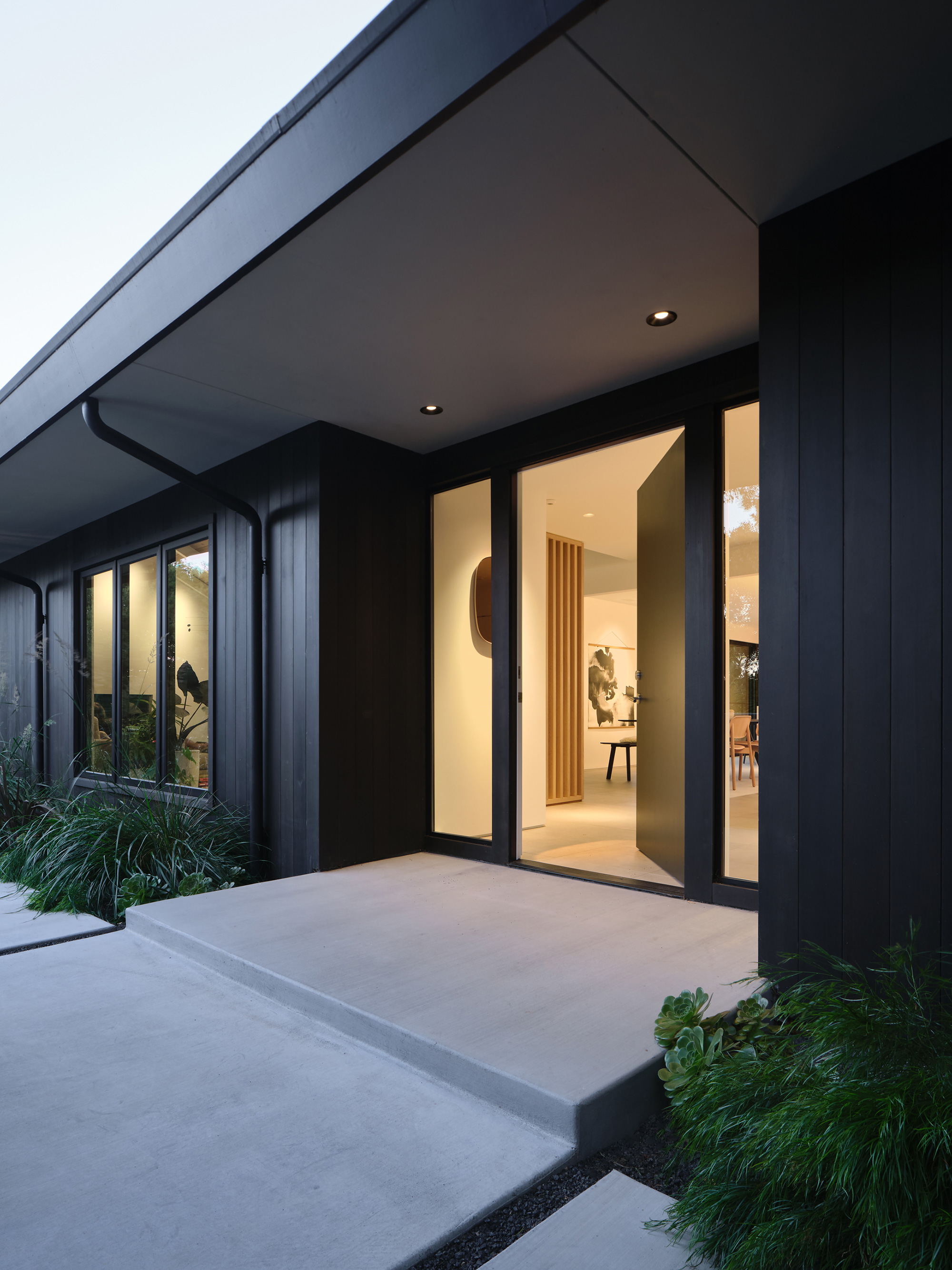 Front Door in San Mateo Ranch House by Feldman Architecture