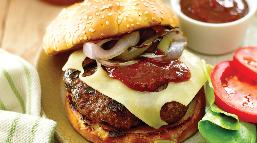 Grass-fed Burgers with Chipotle Barbecue Sauce