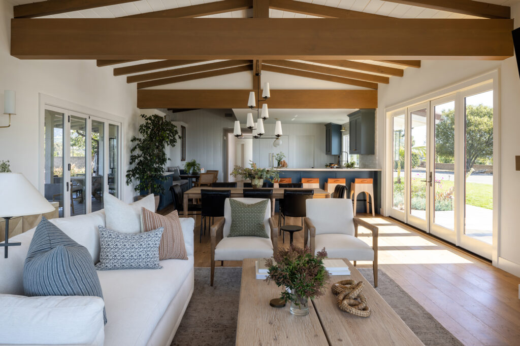 Great Room in Santa Barbara House by Madison Nicole Design