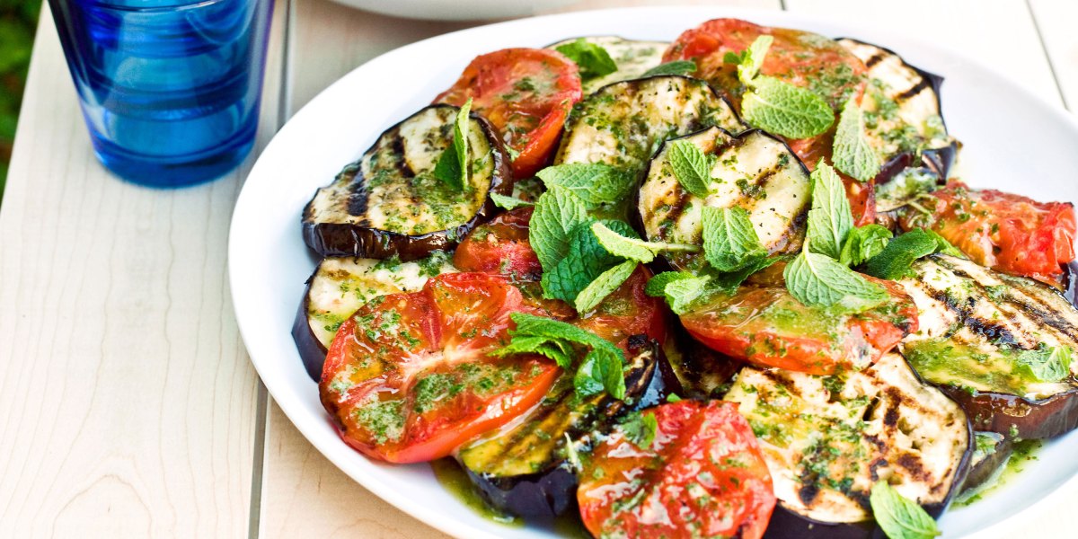 Grilled Eggplant and Tomato Salad Recipe – Sunset Magazine
