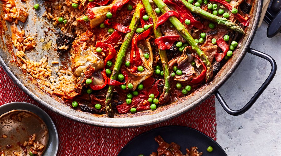 Grilled Vegetable Paella