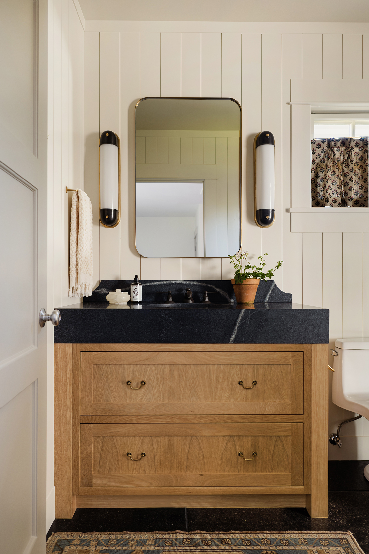 Guest Bathroom Vanity in Kirkland Seattle House by Jessica Nelson