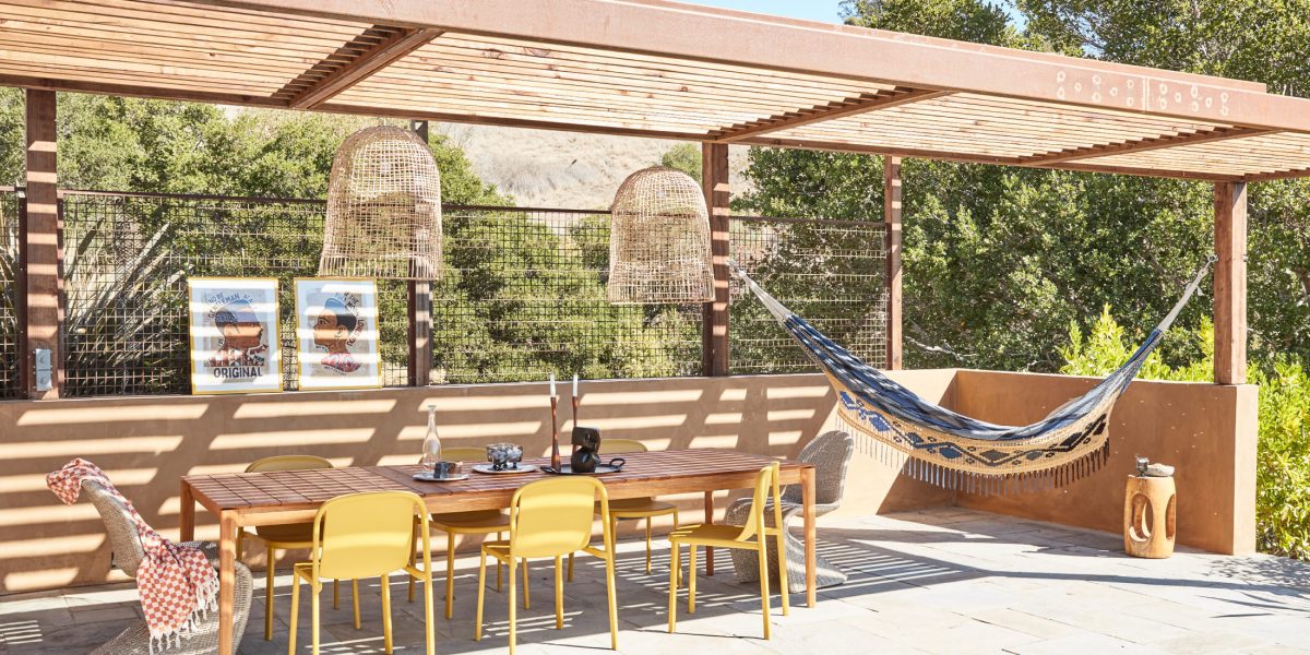tiburon patio yellow chairs