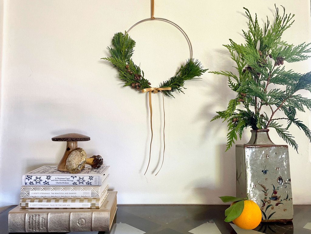 I Made This Easy Christmas Wreath for Less Than $9