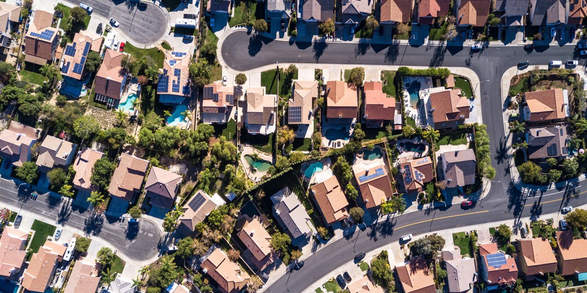Houses Aerial View