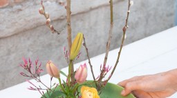 Flora Animalia Finished Ikebana Arrangement