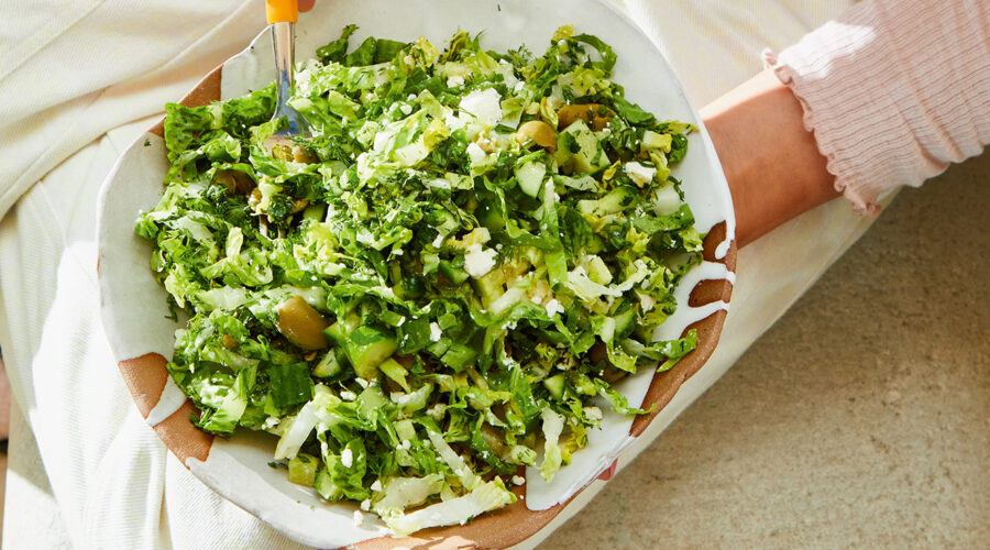 Chopped Cucumber Feta Salad