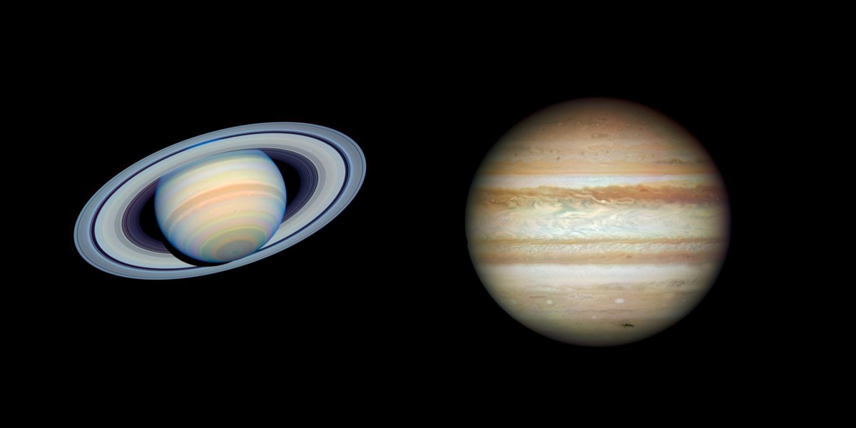 Jupiter and Saturn in Conjunction