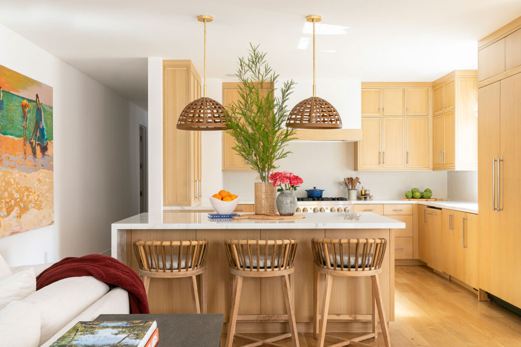 Kitchen in Balboa Island Cottage by Blackband Design