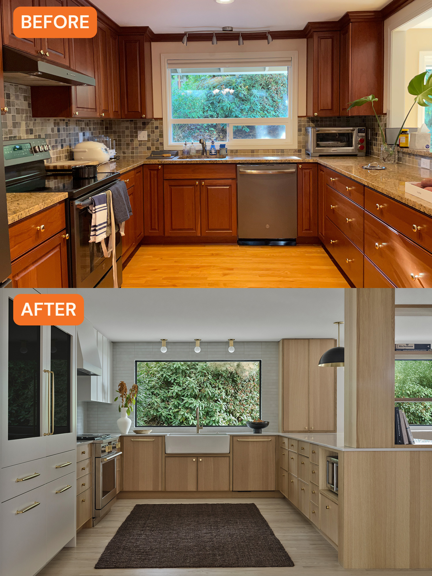 Kitchen Before & After Designed by Jessica Reynaud