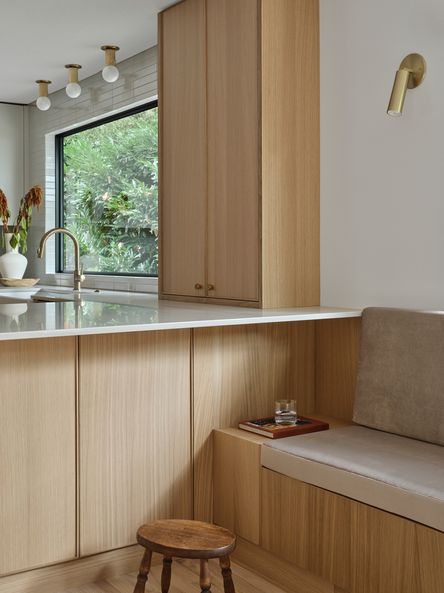 Kitchen Bench in Portland Kitchen by Jessica Reynaud