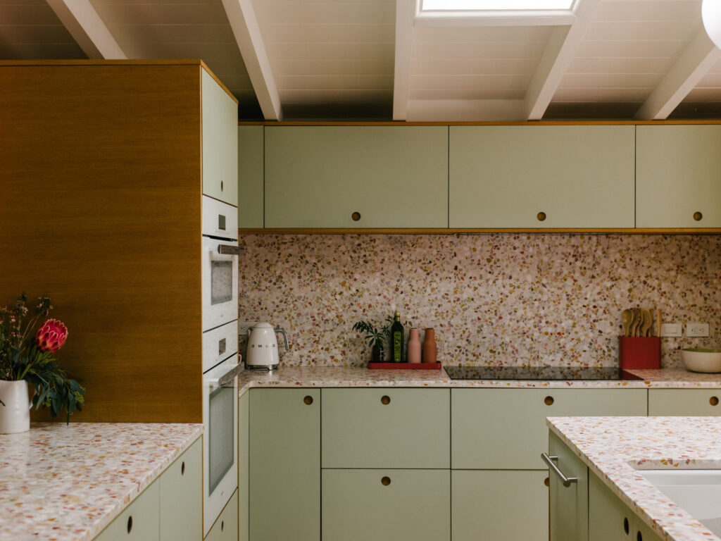 Kitchen Cabinets in Mid-Century Modern House in La Canada by Arterberry Cooke