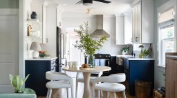 Kitchen and Dining Area in San Diego Bungalow by Allison Garrison