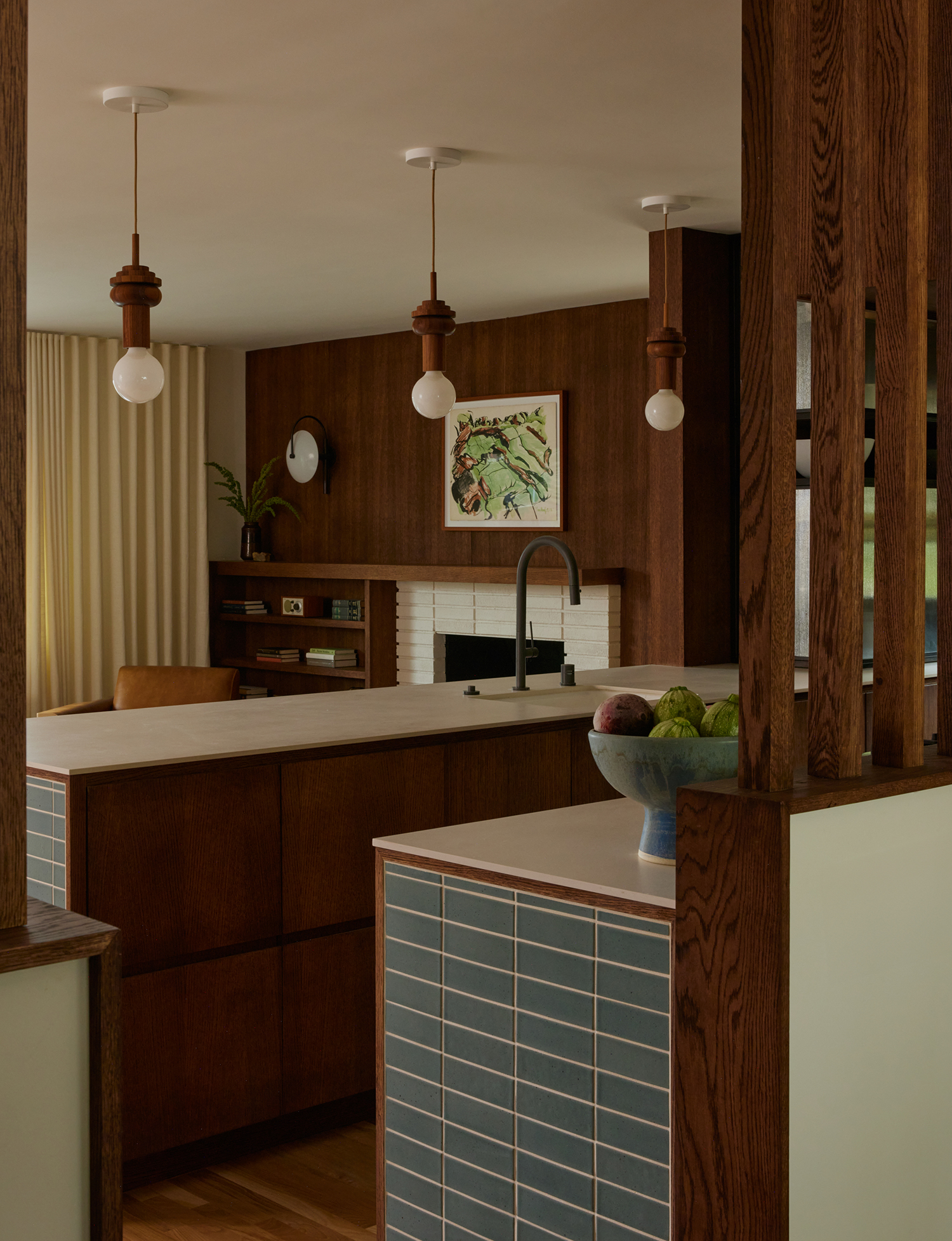 Kitchen Island in Glassell Park House by Counsel Design Group