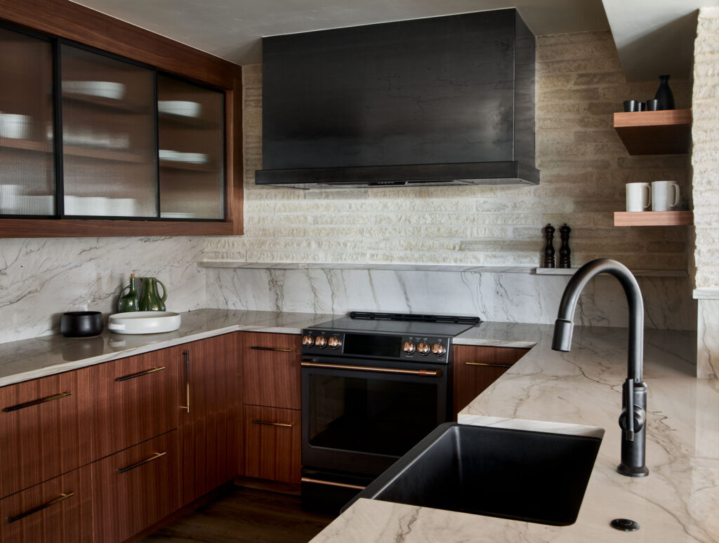 Kitchen in Colorado Ski Condo by Rumor Design