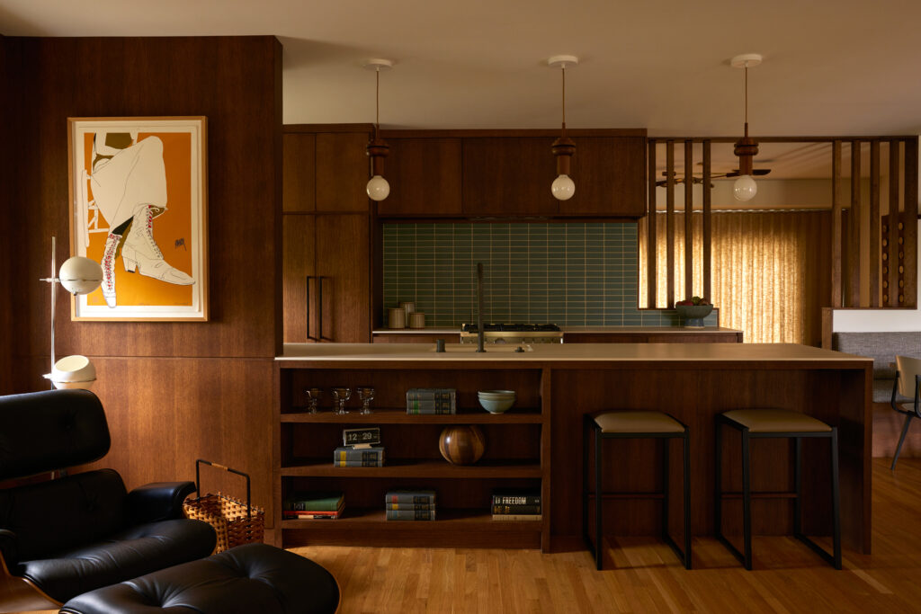 Kitchen View in Glassell Park House by Counsel Design Group