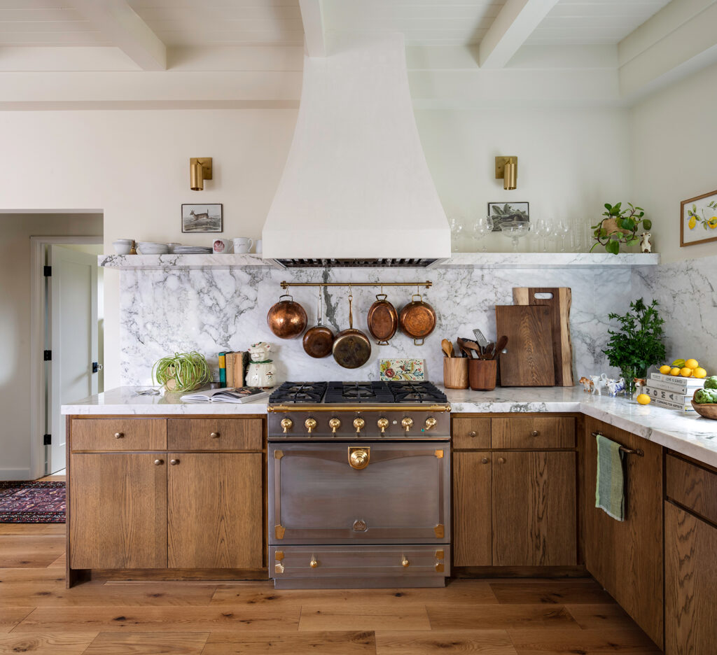 La Cornue Range in Dana Point Beach Bungalow by Tania Cassill