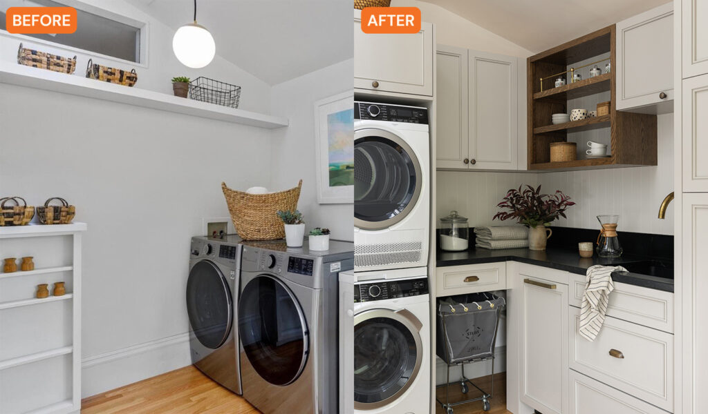 Laundry Before and After