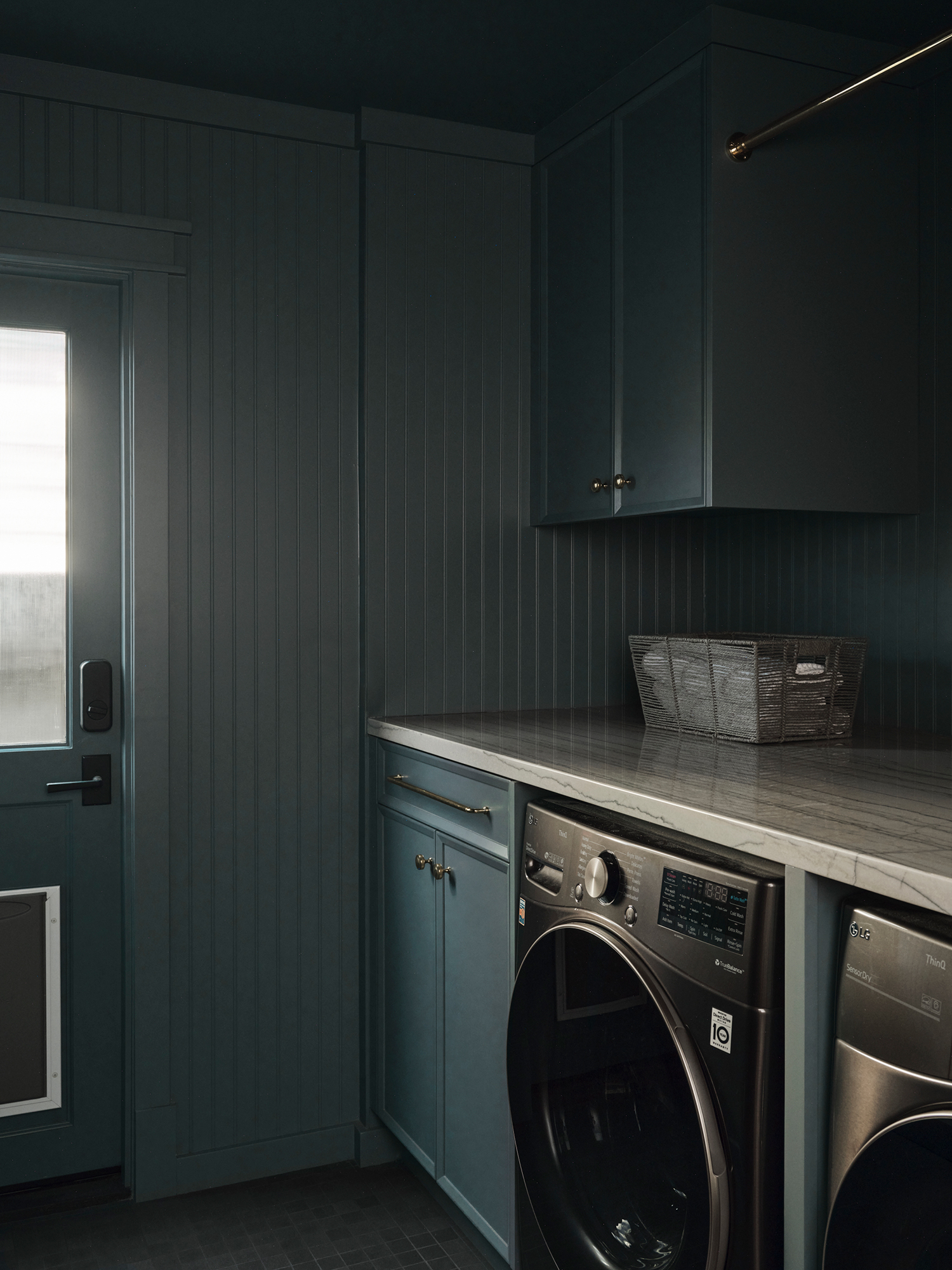 Laundry Room in Palisades Craftsman by Tanya Paz