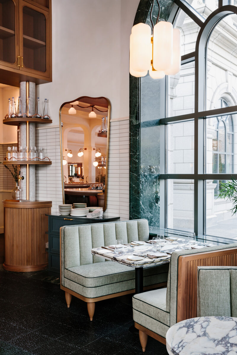 Laurel Brasserie & Bar Bar Banquette Seating