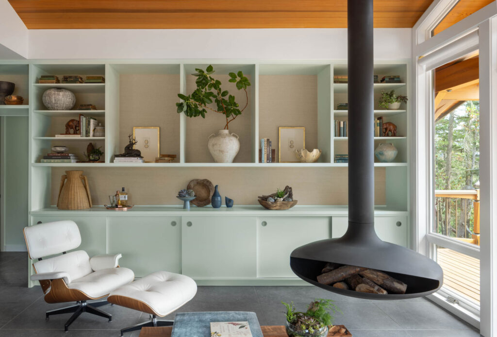 Living Area in Orcas Island Cottage