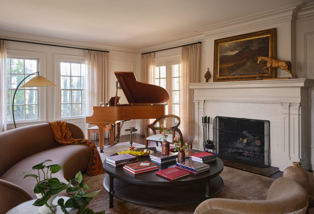 Living Room in Altadena House by Alex Azat