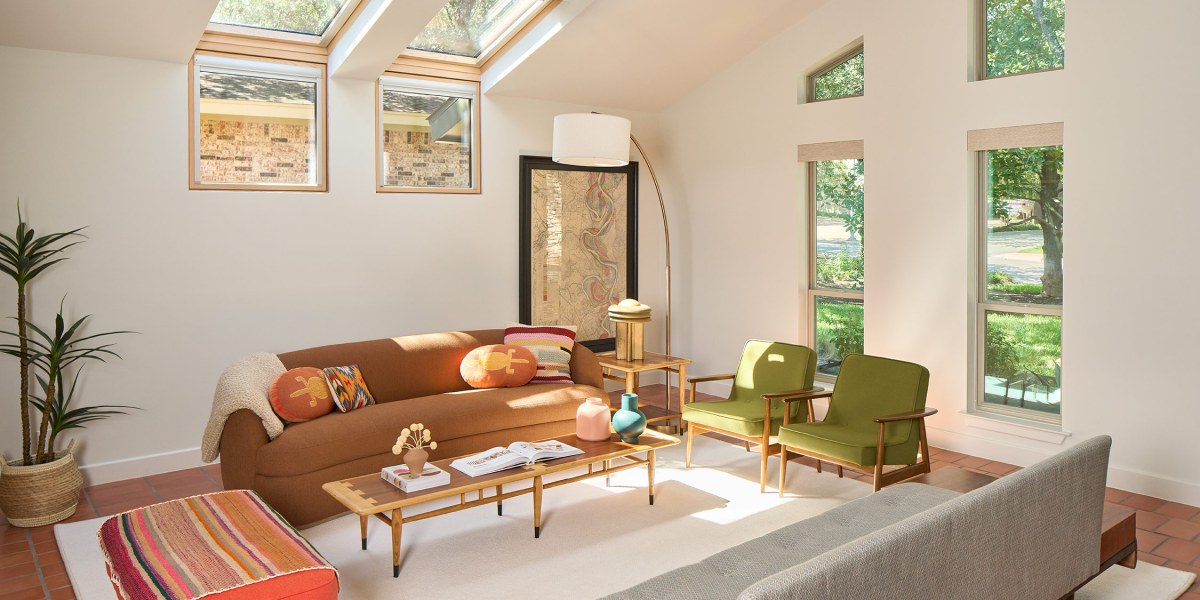 Living Room in Austin Mid-Century House by CG&S Design-Build