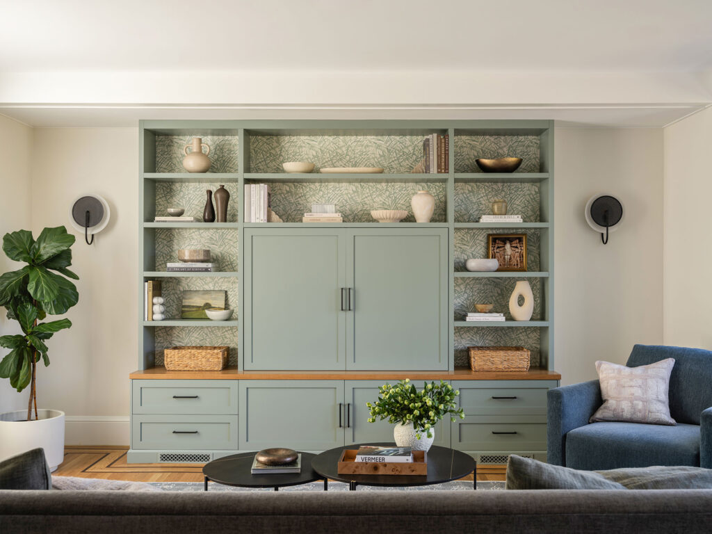 Living Room Built-in in Cole Valley Craftsman by Rachel Selding