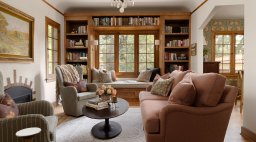 Living Room in Denver English Tudor by Atelier Design