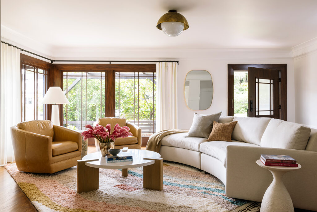 Living Room in Oakland Craftsman by Emily Finch