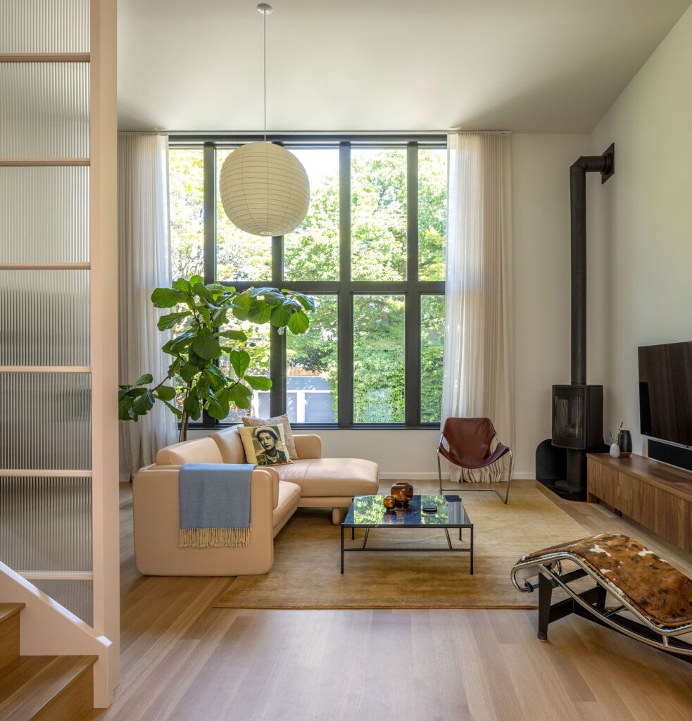 Living Room Seattle Art Studio House by SHED Architecture