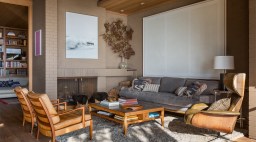 Living Room in Seattle House by Hoedemaker Pfeiffer