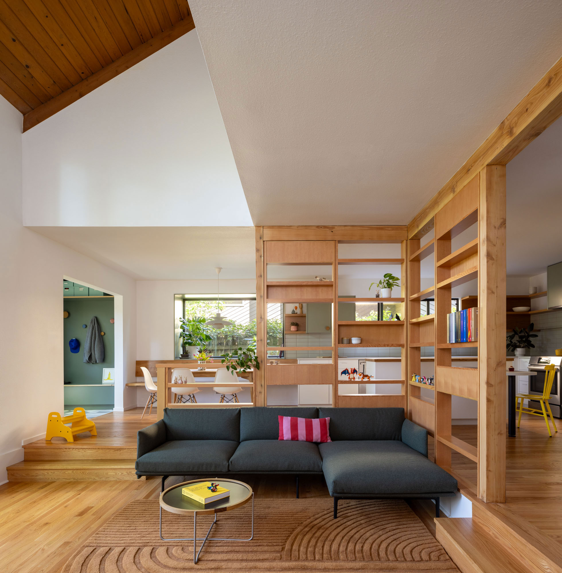 Living Room in Wedgewood Seattle House by Best Practice Architecture