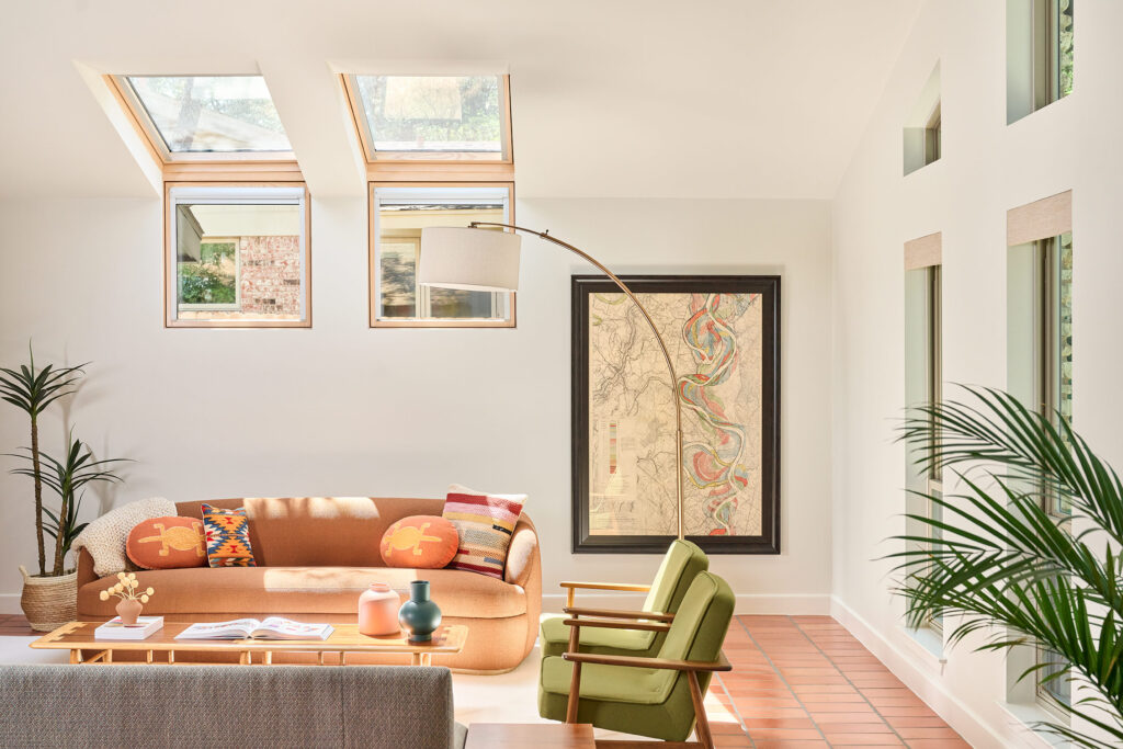 Living Room Windows in Austin Mid-Century House by CG&S Design-Build