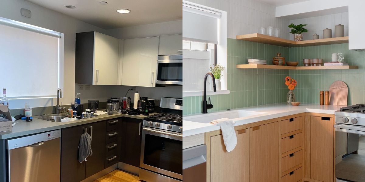 Before and After West Hollywood Kitchen by Lizzie Green