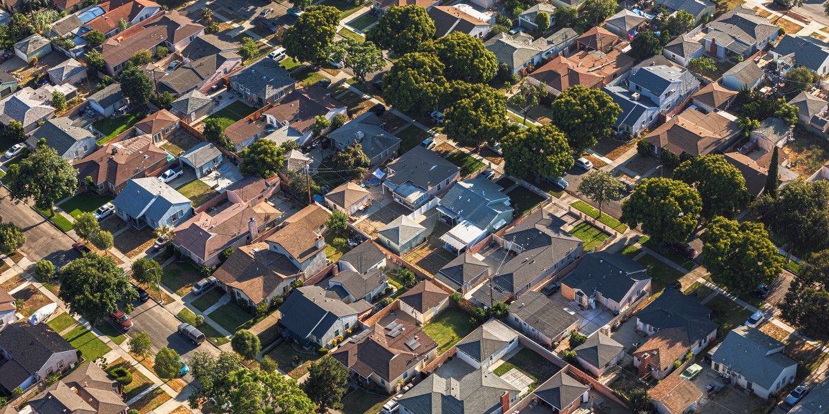Los Angeles Suburb Aerial View