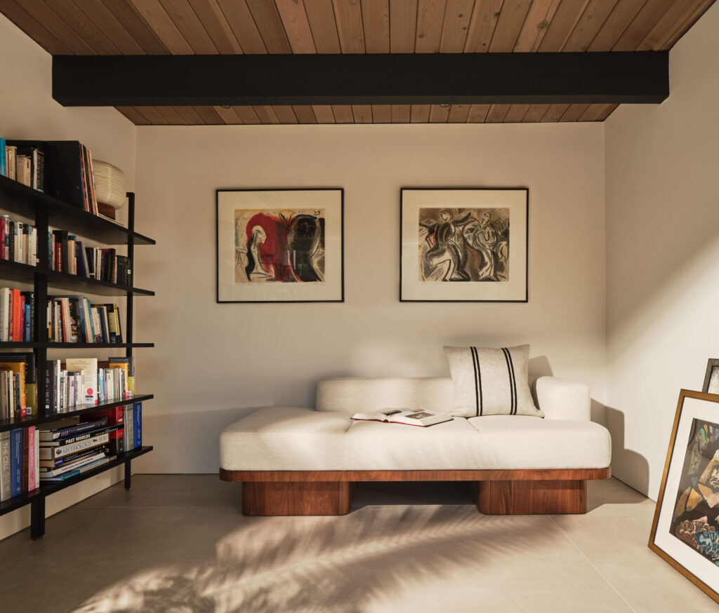 Lounge in Double A-Frame Eichler by Tamara Marsh