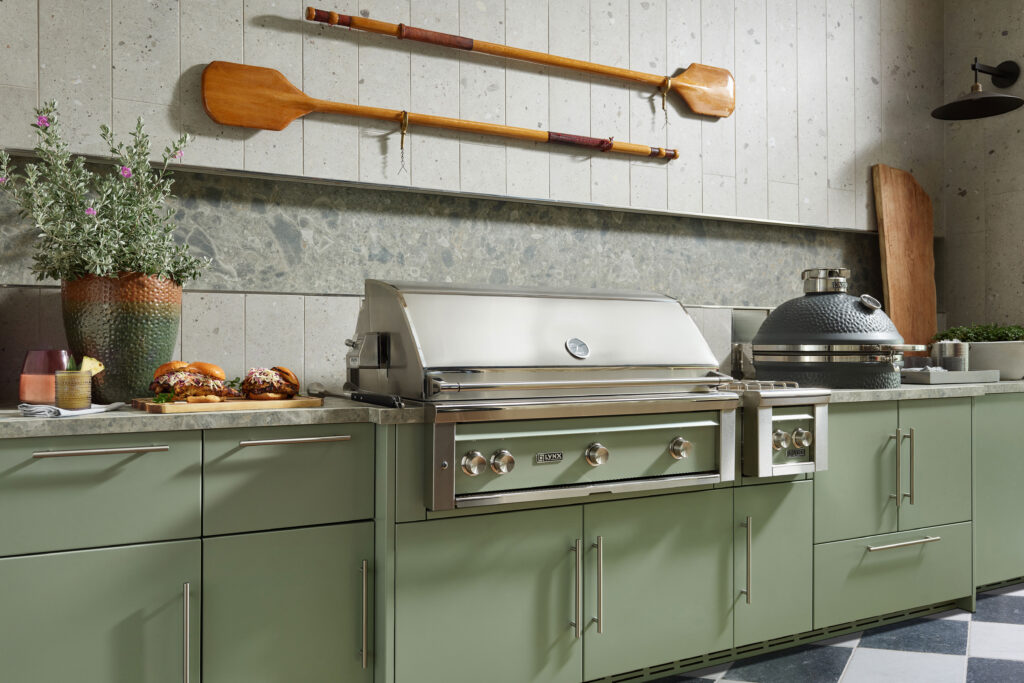 Built-in Grill in Desert Sage