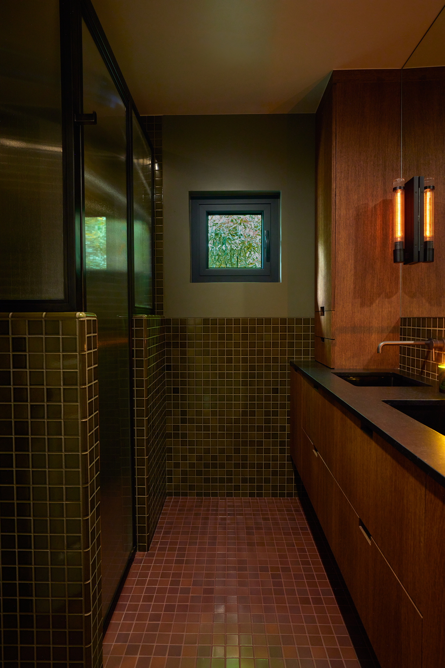 Main Bathroom in Glassell Park House by Counsel Design Group