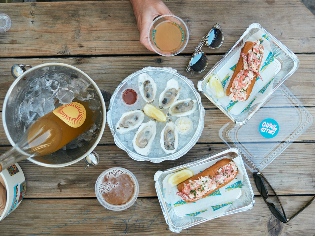 Broad Street Oyster Food Overhead